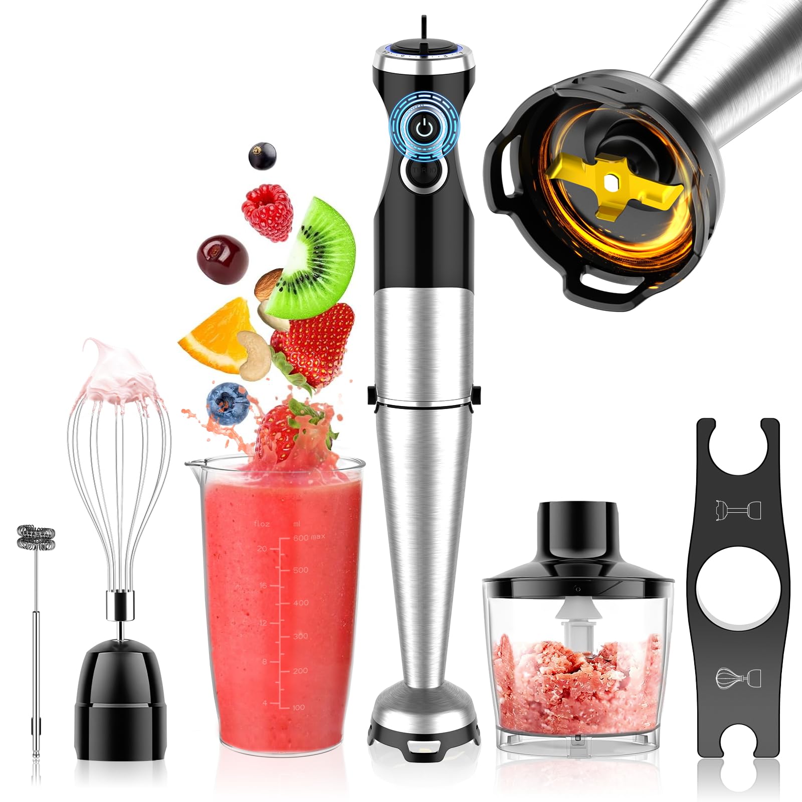 titanium coated Hand baby food 7 functions in electric hand corrosion Electric hand can crush electric food easy to comes with storage kitchen
titanium coated Hand baby food 7 functions in electric hand corrosion Electric hand can crush electric food easy to comes with storage kitchen