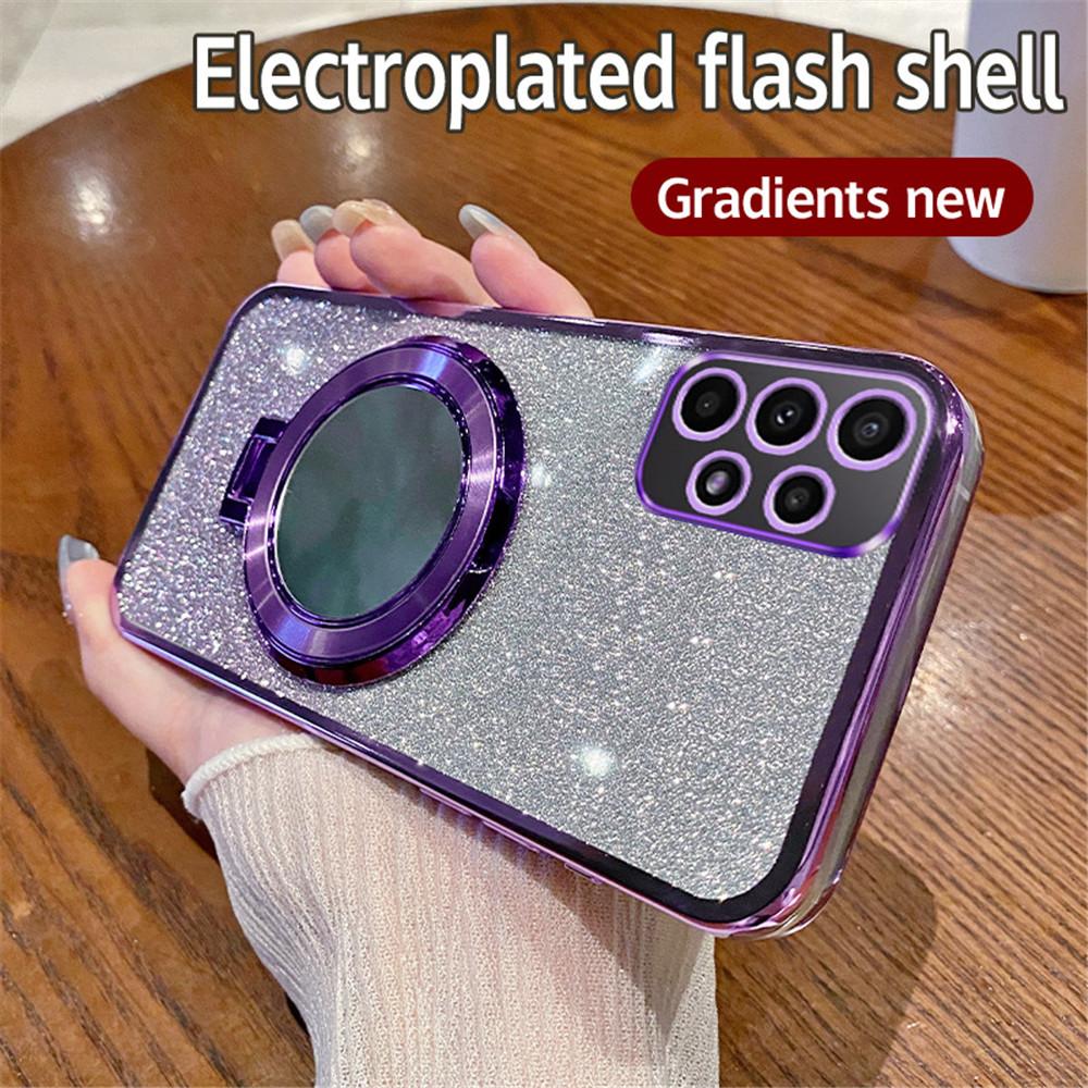 Роскошный чехол для телефона с блестящим покрытием, зеркальным кольцом-держателем и магнитной подставкой для Samsung A52 A32 A22 A12 A72 A71 A51 A21S A50 A70 For Samsung A12
Роскошный чехол для телефона с блестящим покрытием, зеркальным кольцом-держателем и магнитной подставкой для Samsung A52 A32 A22 A12 A72 A71 A51 A21S A50 A70 For Samsung A12