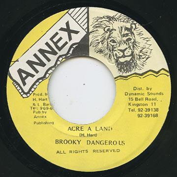 7inch Record BROOKY DANGEROUS Acre A Land NONE Annex 1995 Jamaica Reggae Ska Dub Used
7inch Record BROOKY DANGEROUS Acre A Land NONE Annex 1995 Jamaica Reggae Ska Dub Used