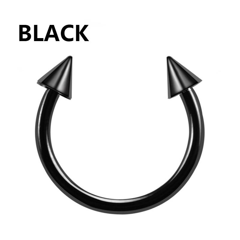 1pc Fashion stainless steel Horseshoe Fake Nose Ring C Clip BCR Septum Lip Piercing Falso Nose Rings Hoop For Women Men 1.2x10mm чорний
1pc Fashion stainless steel Horseshoe Fake Nose Ring C Clip BCR Septum Lip Piercing Falso Nose Rings Hoop For Women Men 1.2x10mm чорний