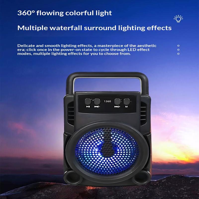 Bluetooth Speaker With Stylish Design High-Quality Sound Long Battery Life, Ambient Lighting Portable Subwoofer And Loud Volume One Size
Bluetooth Speaker With Stylish Design High-Quality Sound Long Battery Life, Ambient Lighting Portable Subwoofer And Loud Volume One Size