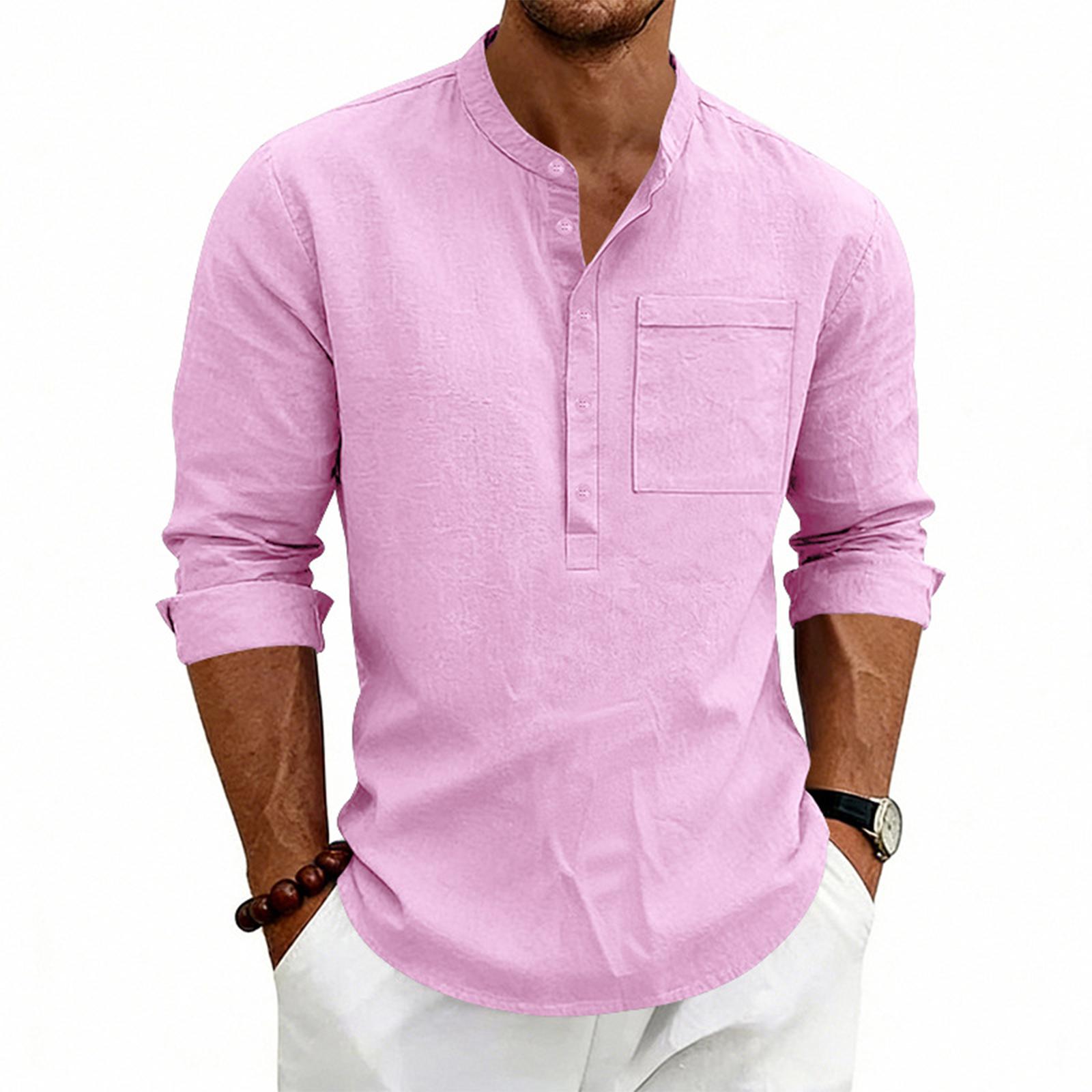 Men s Standing Tie Pocket Top Men s Casual Beach Linen Top XL рожевий
Men s Standing Tie Pocket Top Men s Casual Beach Linen Top XL рожевий