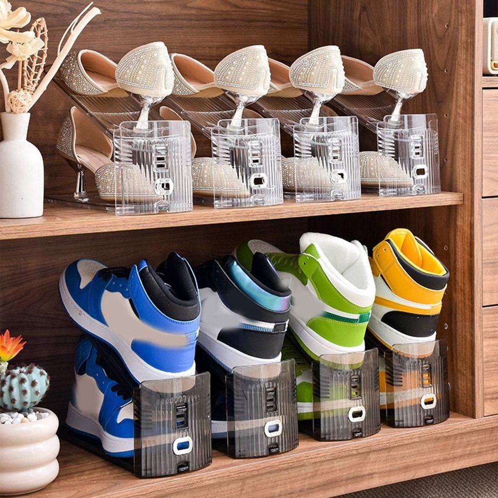 2Pcs Transparent Double Layer Shoe Rack Anti-slip Slipper Racks Shoe Storage Organizer for Home
2Pcs Transparent Double Layer Shoe Rack Anti-slip Slipper Racks Shoe Storage Organizer for Home