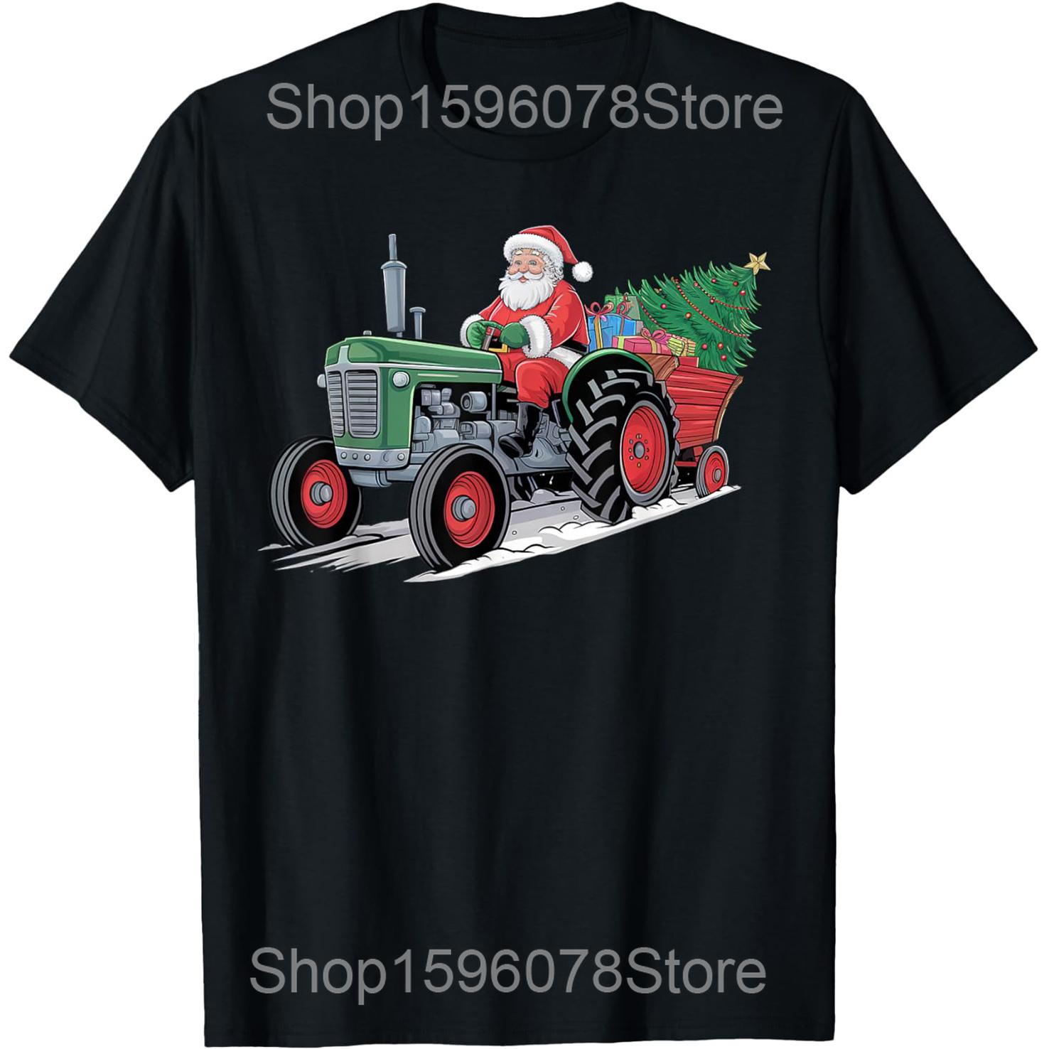 Santa Tractor Farm Truck Farmer Christmas Xmas Driving T Shirts Men Cotton Humor Streetwear Short Sleeve Unisex Loose Clothing 4XL
Santa Tractor Farm Truck Farmer Christmas Xmas Driving T Shirts Men Cotton Humor Streetwear Short Sleeve Unisex Loose Clothing 4XL