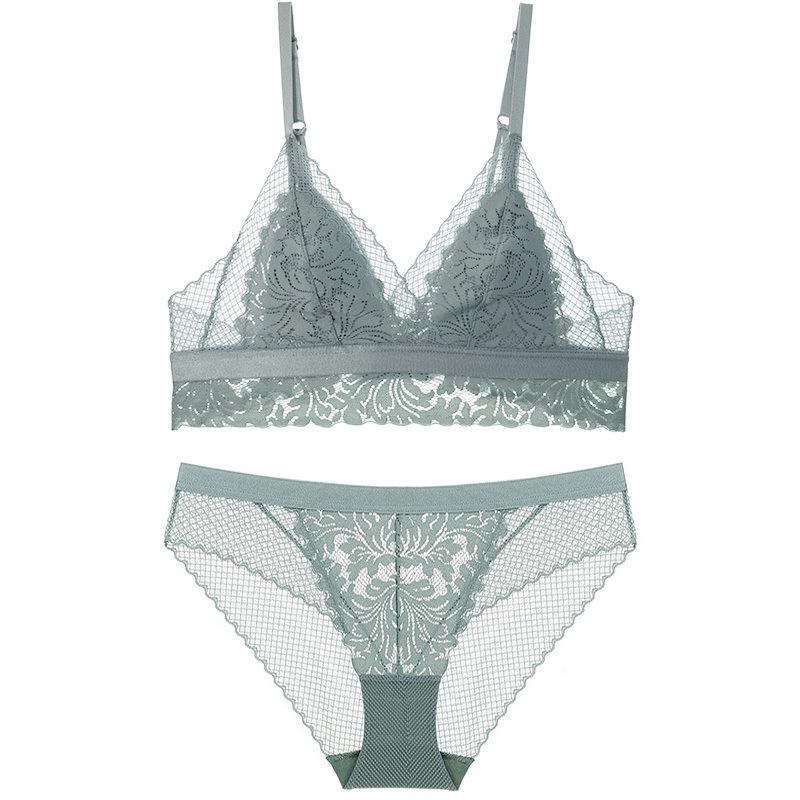 French Lace Ultra-Thin Wire-Free Triangle Bra Set - Comfortable, Breathable, Sexy Push-Up Design XL (85A/85B/85C)
French Lace Ultra-Thin Wire-Free Triangle Bra Set - Comfortable, Breathable, Sexy Push-Up Design XL (85A/85B/85C)