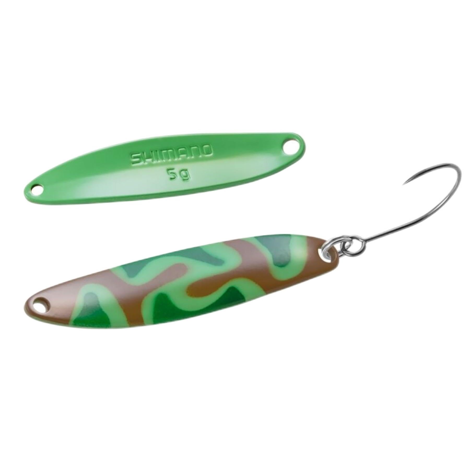 Блесна SHIMANO Trout Spoon Cardiff Slim Swimmer Camo Edition 5 г 003 Green Bra Camo TR-A50R
Блесна SHIMANO Trout Spoon Cardiff Slim Swimmer Camo Edition 5 г 003 Green Bra Camo TR-A50R