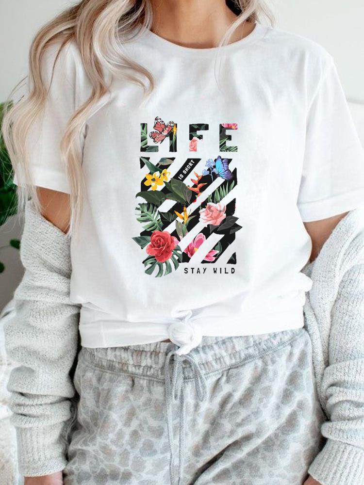 Simple Cute Printed ShortSleeved TShirt European And US Style Graphic Tee Casual Shirt for Unisex And Women Polyester fabric S
Simple Cute Printed ShortSleeved TShirt European And US Style Graphic Tee Casual Shirt for Unisex And Women Polyester fabric S