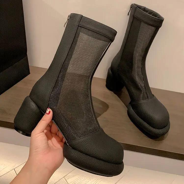 Fashion Round Toe Women s Ankle Boots White Comfortable Booties Boot Sale Designer Luxury Spring 2024 Fashion Trend Female Short Shoes 40
Fashion Round Toe Women s Ankle Boots White Comfortable Booties Boot Sale Designer Luxury Spring 2024 Fashion Trend Female Short Shoes 40