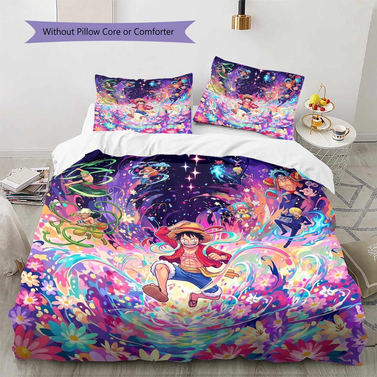 One Piece Luffy Pattern Bedding Quilt Set Quilt Cover Pillowcase Home Decoration Birthday Gift (1 * duvet cover + 2 * pillowcase, without core) 135x200cm
One Piece Luffy Pattern Bedding Quilt Set Quilt Cover Pillowcase Home Decoration Birthday Gift (1 * duvet cover + 2 * pillowcase, without core) 135x200cm