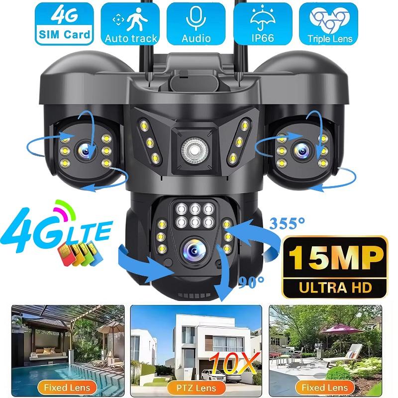 V380 Pro 4G IP-камера 15MP Wifi Потрійні об єктиви Потрійні екрани Відеомонітор для виявлення людини Безпека Зовнішня водонепроникна камера відеоспостереження 4G Cam Add 32G
V380 Pro 4G IP-камера 15MP Wifi Потрійні об єктиви Потрійні екрани Відеомонітор для виявлення людини Безпека Зовнішня водонепроникна камера відеоспостереження 4G Cam Add 32G