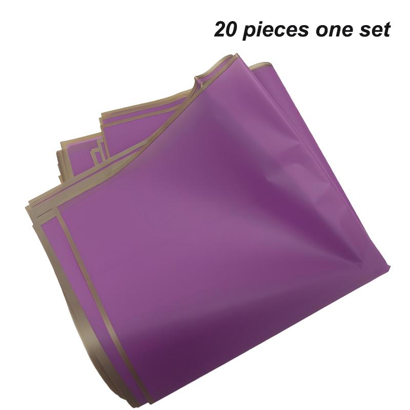 20 Sheets Flower Wrapping Paper with Golden Edges, Waterproof Bouquet Packaging - Perfect for DIY Weddings & Birthdays
20 Sheets Flower Wrapping Paper with Golden Edges, Waterproof Bouquet Packaging - Perfect for DIY Weddings & Birthdays