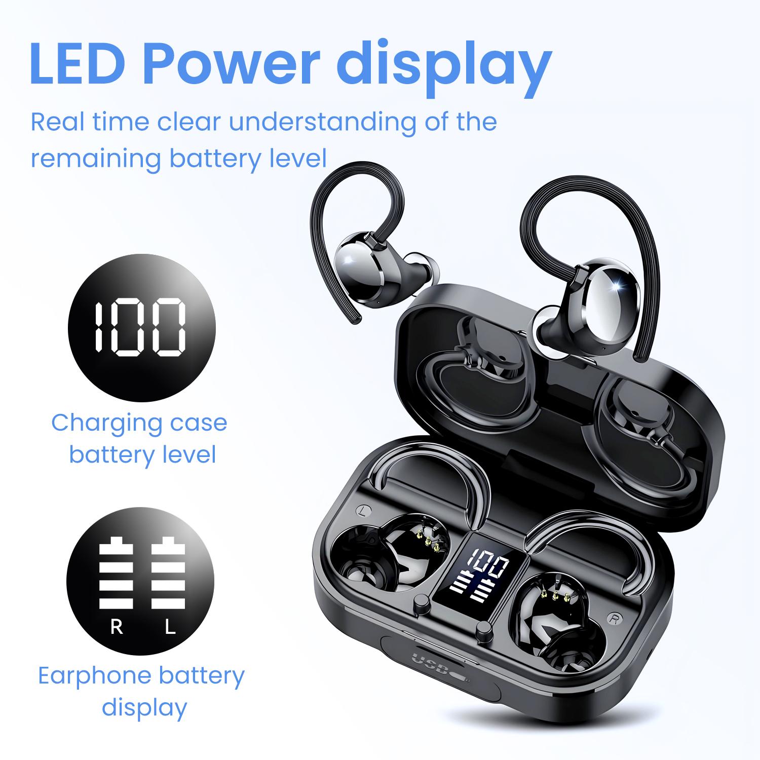 Q25 TWS Earphones with Power Bank Function Ear Hook Bluetooth-Compatible Headphones A
Q25 TWS Earphones with Power Bank Function Ear Hook Bluetooth-Compatible Headphones A