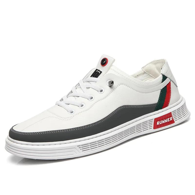 Fashion New Mens Breathable Shoes Soft soled trendy leather shoes Fashion versatile Male shoe Casual comfort nonslip shoes Homme Zapatos 44 белый
Fashion New Mens Breathable Shoes Soft soled trendy leather shoes Fashion versatile Male shoe Casual comfort nonslip shoes Homme Zapatos 44 белый