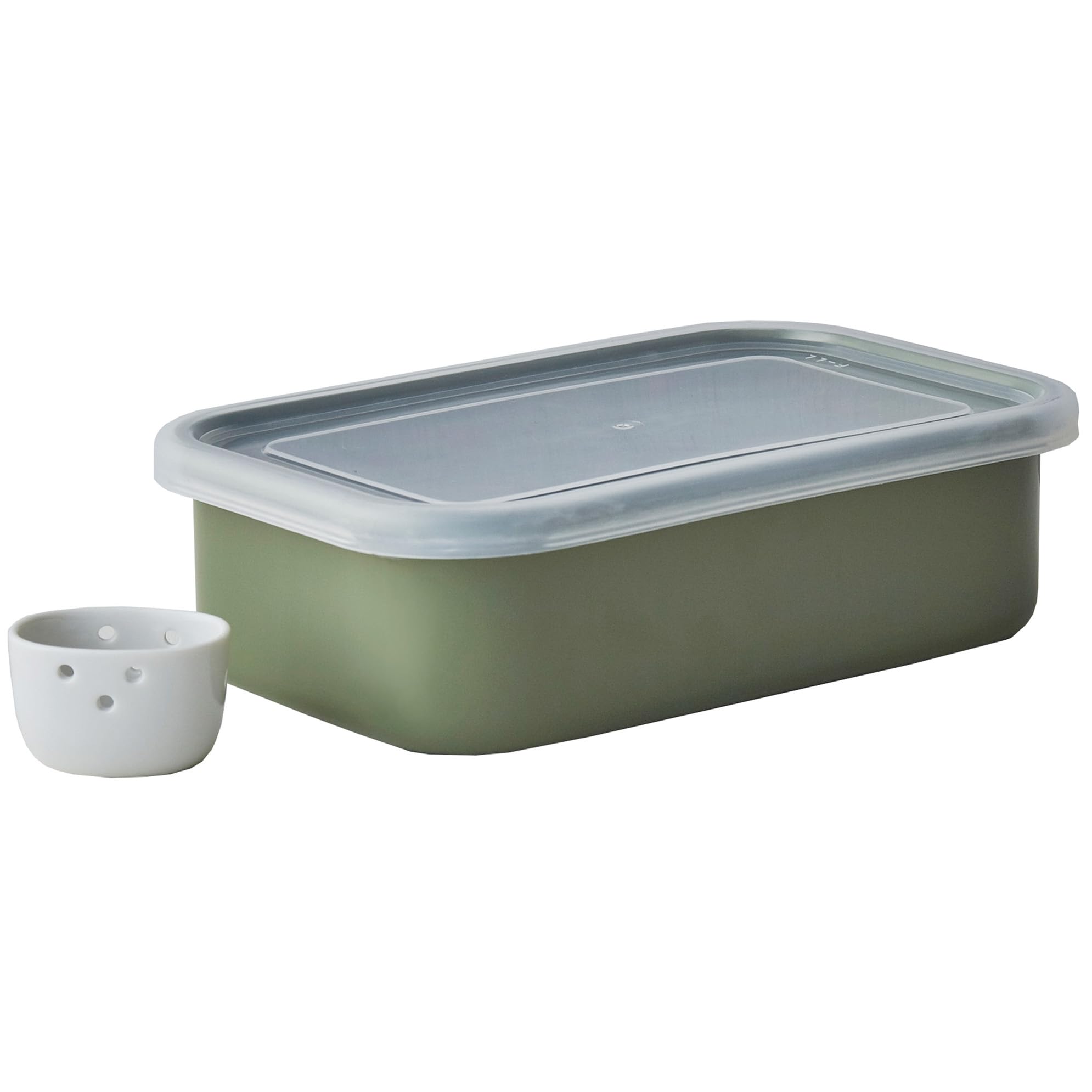 Nodahoro Rice Bran Pickle Komachi Refrigerator Storage Container with Lid and Water Drainer Olive Made in Japan оливковий
Nodahoro Rice Bran Pickle Komachi Refrigerator Storage Container with Lid and Water Drainer Olive Made in Japan оливковий