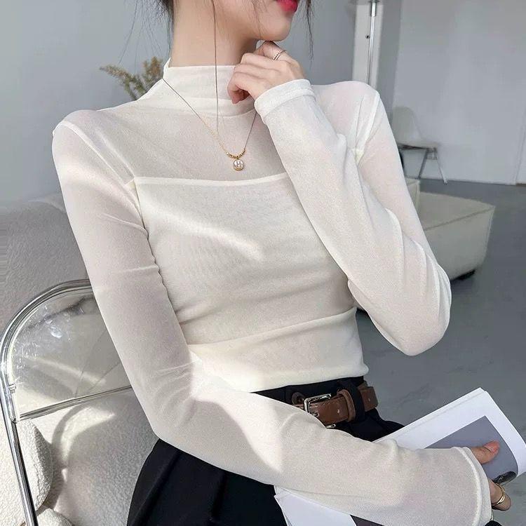 Women s Semi-High Neck Lace Mesh Top - Solid Color, Early Autumn 2025 Collection. 3XL 130-140 Jin
Women s Semi-High Neck Lace Mesh Top - Solid Color, Early Autumn 2025 Collection. 3XL 130-140 Jin