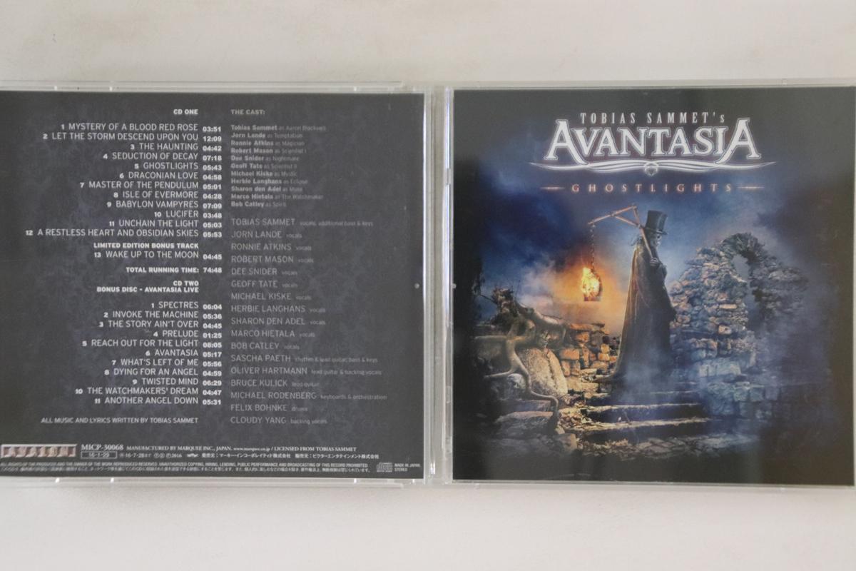 CD TOBIAS SAMMET S AVVANTASIA - Ghostlights MICP30068 AVALON 2016 Japan Metal Used
CD TOBIAS SAMMET S AVVANTASIA - Ghostlights MICP30068 AVALON 2016 Japan Metal Used
