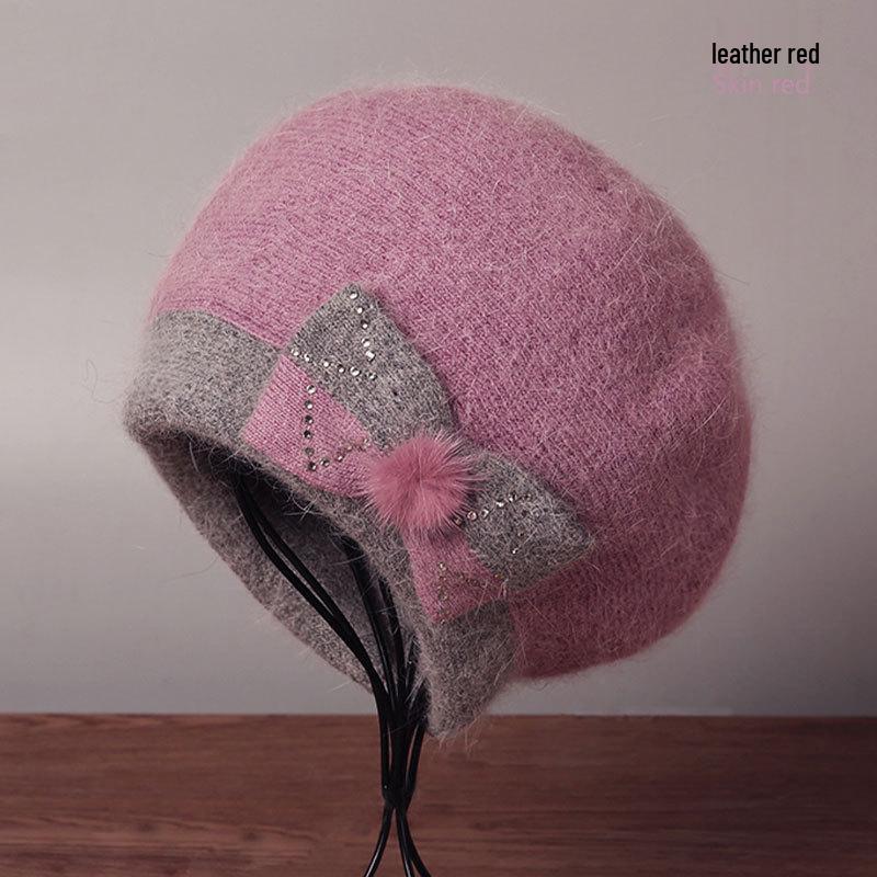 Зимова мода Котячий берет зі штучного кролячого хутра для жінок середнього та похилого віку - Тепла, захищена від холоду в язана шапка Adjustable 56-58cm Adult Size фуксія
Зимова мода Котячий берет зі штучного кролячого хутра для жінок середнього та похилого віку - Тепла, захищена від холоду в язана шапка Adjustable 56-58cm Adult Size фуксія