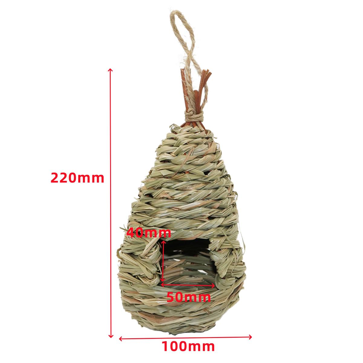 1Pc Hand-woven Water Drop Style Straw Bird Nest Breathable Warm Parrot Pigeon Breeding Box Pastoral Decorative Cage Pet Supplies
1Pc Hand-woven Water Drop Style Straw Bird Nest Breathable Warm Parrot Pigeon Breeding Box Pastoral Decorative Cage Pet Supplies
