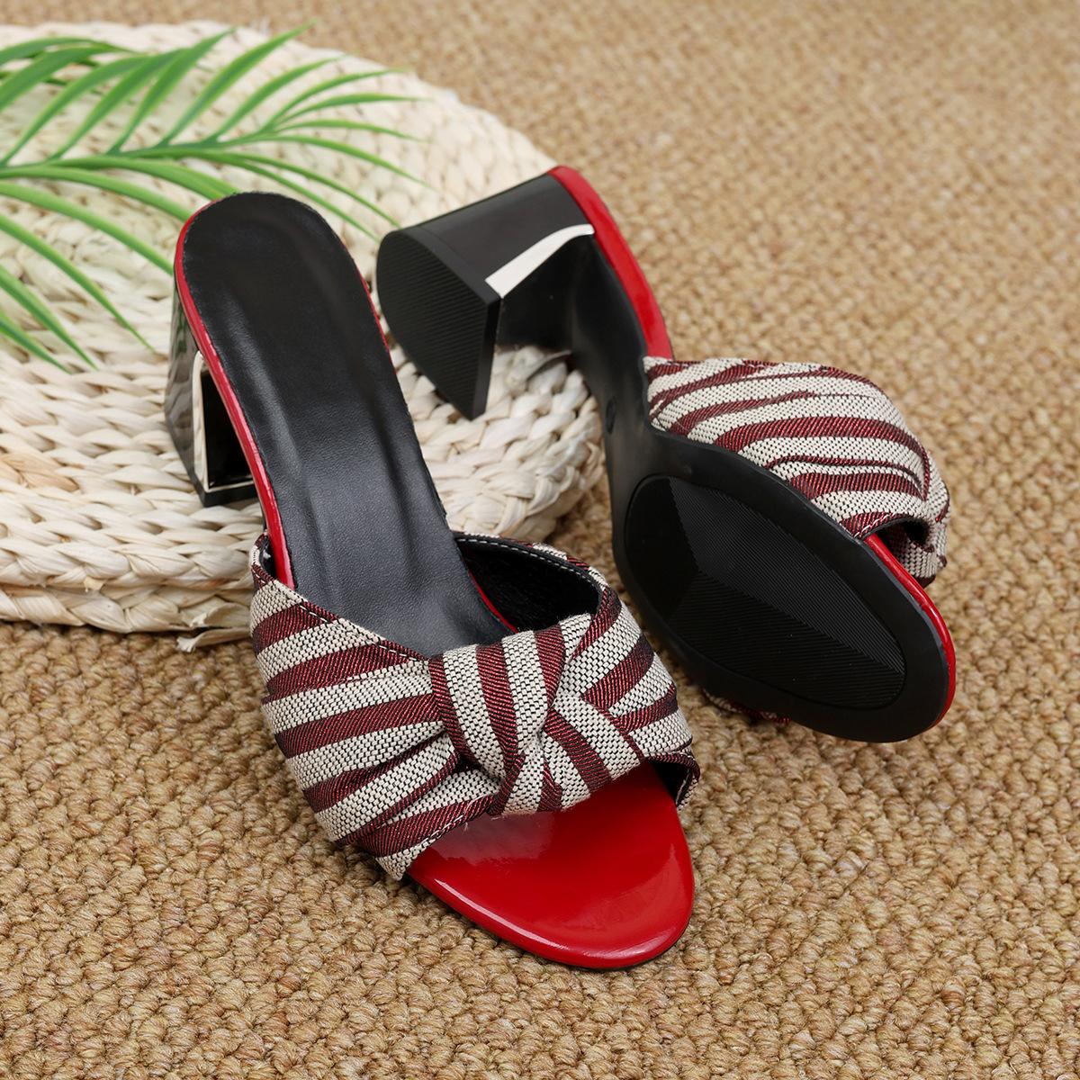 Independent station slippers women s summer new large size Korean version thick heel high heel fairy style fashion bow large size slippers 43 червоний
Independent station slippers women s summer new large size Korean version thick heel high heel fairy style fashion bow large size slippers 43 червоний