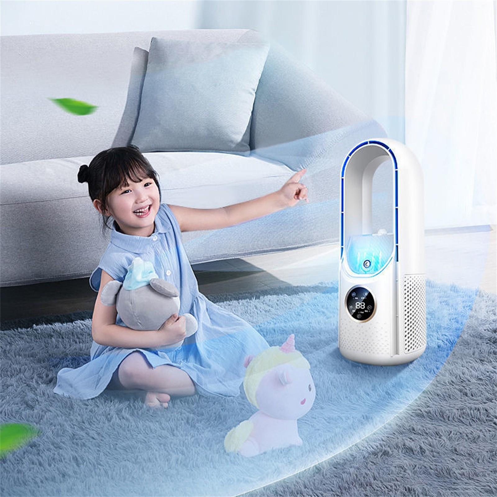 Безлопастный настольный вентилятор, вентилятор для водяного тумана 2 в 1. Маленький безлопастный вентилятор с 6 скоростями и таймером, тихий настольный вентилятор с перезаряжаемой USB-зарядкой и цветной светодиодной подсветкой. One Size белый
Безлопастный настольный вентилятор, вентилятор для водяного тумана 2 в 1. Маленький безлопастный вентилятор с 6 скоростями и таймером, тихий настольный вентилятор с перезаряжаемой USB-зарядкой и цветной светодиодной подсветкой. One Size белый