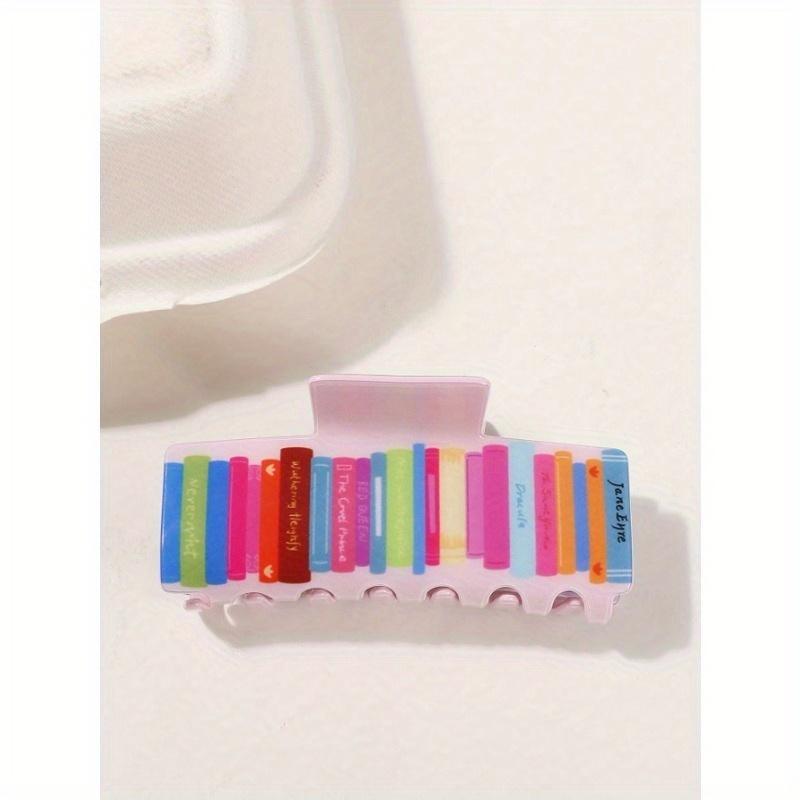 1Pc Fashionable Book Shaped Women s Hair Clip - Perfect Teacher Thank You Gift, Suitable for Thick Hair, Cute PVC Hair Clip Hair Claws Claw Clips A разноцветный
1Pc Fashionable Book Shaped Women s Hair Clip - Perfect Teacher Thank You Gift, Suitable for Thick Hair, Cute PVC Hair Clip Hair Claws Claw Clips A разноцветный