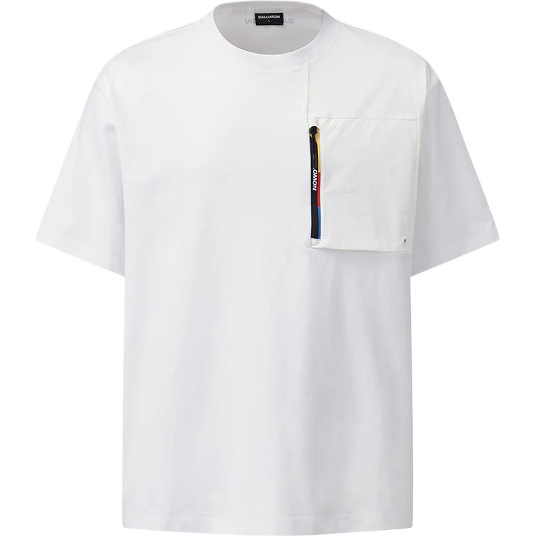 Salomon Solid Color Crew Neck Short Sleeve Pocket Loose T-Shirt Men tops White C28150
Salomon Solid Color Crew Neck Short Sleeve Pocket Loose T-Shirt Men tops White C28150