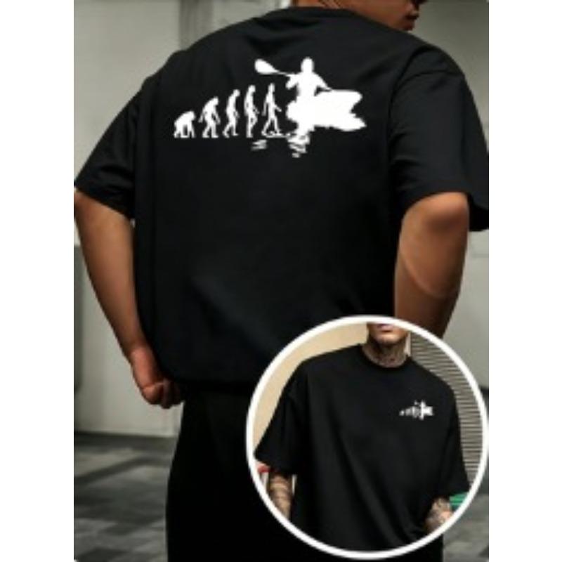 Human Evolution Kayak Front and Back Double-Sided Print Men s T-Shirt, Summer Outdoor Water Sports Apparel, Creative Short-Sleeve Top S чёрный
Human Evolution Kayak Front and Back Double-Sided Print Men s T-Shirt, Summer Outdoor Water Sports Apparel, Creative Short-Sleeve Top S чёрный