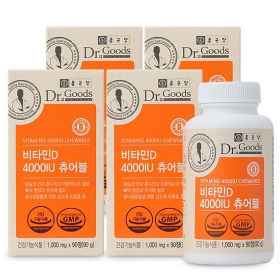 Chong Kun Dang Dr. Goods Vitamin D 4000IU chewable, 90 tablets, 4 units,Korean health food
Chong Kun Dang Dr. Goods Vitamin D 4000IU chewable, 90 tablets, 4 units,Korean health food