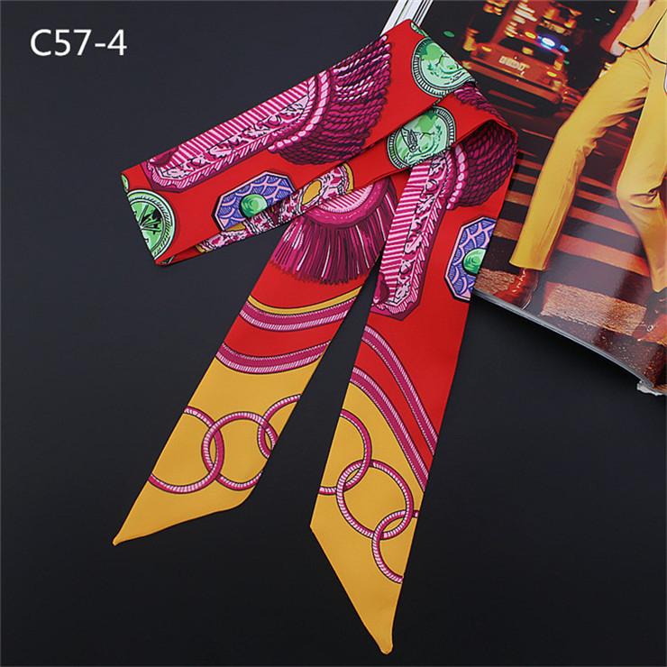 New Feather Fan Print Silk Scarf For Women Scarf Bag Ribbons Fashion Brand Head Scarf Small Long Scarves C57
New Feather Fan Print Silk Scarf For Women Scarf Bag Ribbons Fashion Brand Head Scarf Small Long Scarves C57