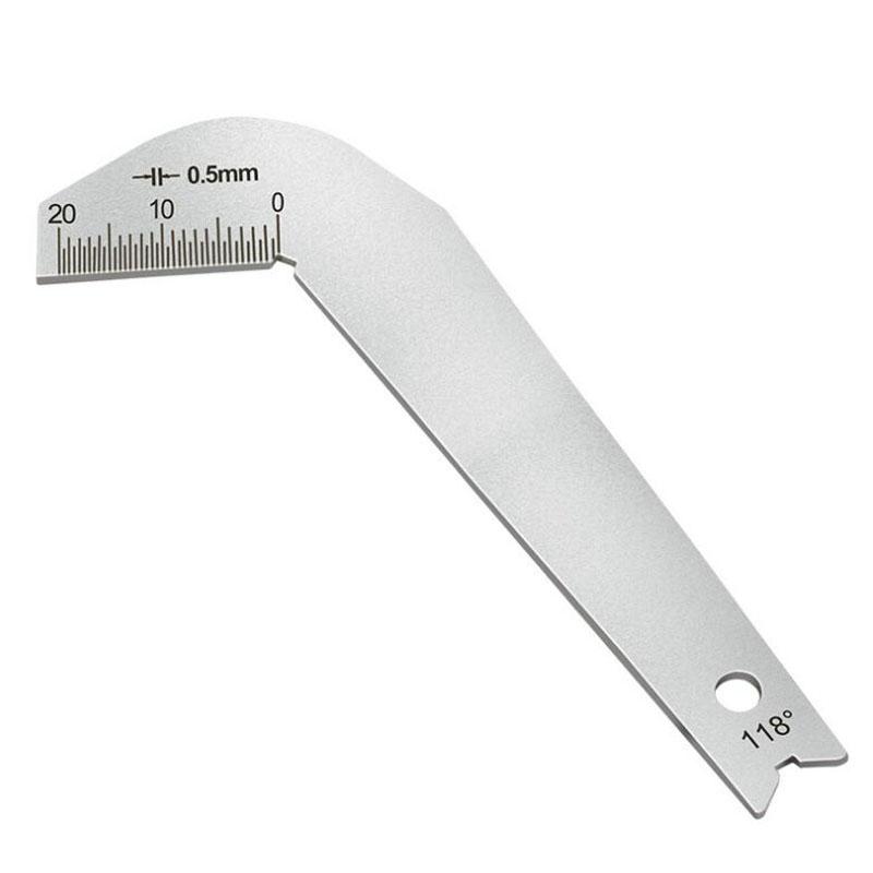 Шаблон для заточки сверл Нержавеющая сталь 0,5 мм Точный Угол 118° Шаблон для сверл Инструмент для заточки Pack of 1
Шаблон для заточки сверл Нержавеющая сталь 0,5 мм Точный Угол 118° Шаблон для сверл Инструмент для заточки Pack of 1