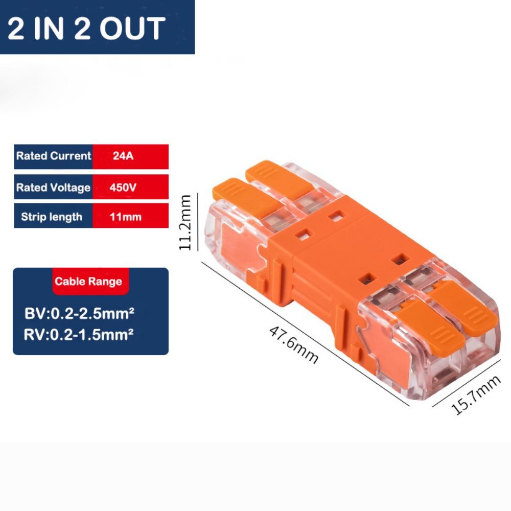 Універсальна швидка клемна колодка. Міні-компактні з’єднувальні електричні з’єднувачі CMK642
Універсальна швидка клемна колодка. Міні-компактні з’єднувальні електричні з’єднувачі CMK642