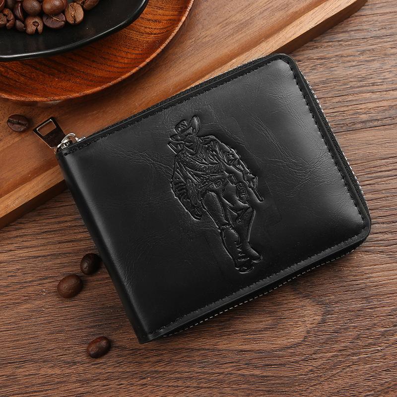 Embossed Hunter Men s Wallet Personalized PU Leather Multi-Slot Coin Purse with Horizontal Zipper for Organizing Cards And Cash
Embossed Hunter Men s Wallet Personalized PU Leather Multi-Slot Coin Purse with Horizontal Zipper for Organizing Cards And Cash