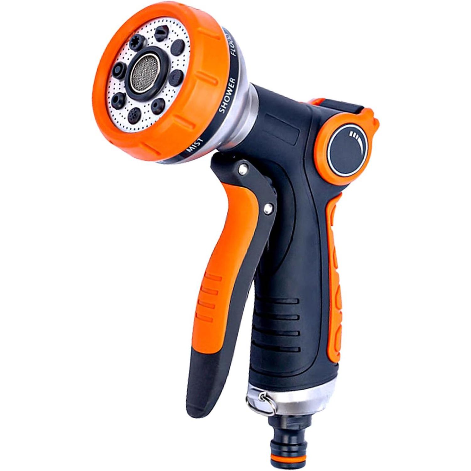 RnCop Garden Hose Spray Gun, 8 Adjustable Patterns High-Pressure Hose Nozzle, Water Flow Control, Perfect for Plants, Lawns, Cars, Bikes, помаранчевий
RnCop Garden Hose Spray Gun, 8 Adjustable Patterns High-Pressure Hose Nozzle, Water Flow Control, Perfect for Plants, Lawns, Cars, Bikes, помаранчевий