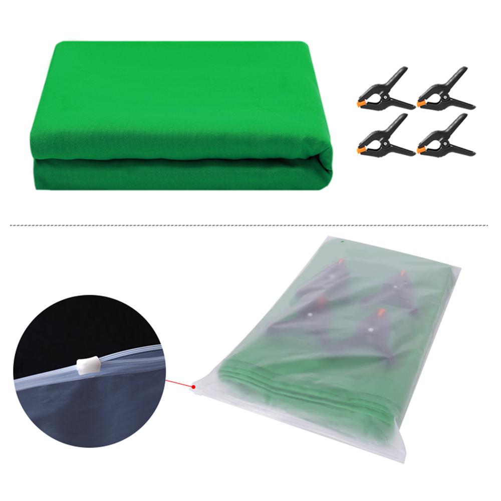 3 x 5m Photography Backdrop Set with 4 Clips Polyester Background Screen for Studio/Live Streaming Green
3 x 5m Photography Backdrop Set with 4 Clips Polyester Background Screen for Studio/Live Streaming Green