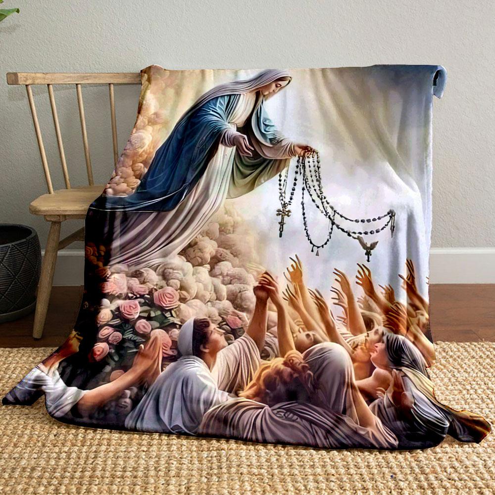 Our Lady of the Rosary Devotees Blanket Printed Blanket for Living Room Bed Couch lunch break Soft Cozy Blanket for Friend s festival Gift 80cm x 120cm
Our Lady of the Rosary Devotees Blanket Printed Blanket for Living Room Bed Couch lunch break Soft Cozy Blanket for Friend s festival Gift 80cm x 120cm