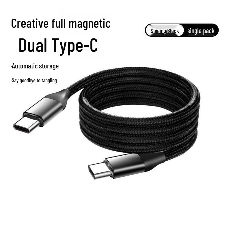Магнитный кабель 100 Вт для Android Type-C и Apple с быстрой зарядкой и функцией автоматического отключения питания Dual Type-C Magnetic 60W
Магнитный кабель 100 Вт для Android Type-C и Apple с быстрой зарядкой и функцией автоматического отключения питания Dual Type-C Magnetic 60W