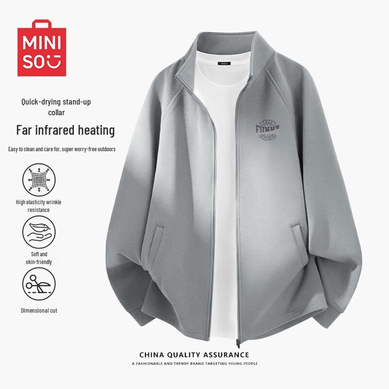MINISO Men s Quick-Dry 360g Knit Stand Collar Jacket 2XL
MINISO Men s Quick-Dry 360g Knit Stand Collar Jacket 2XL