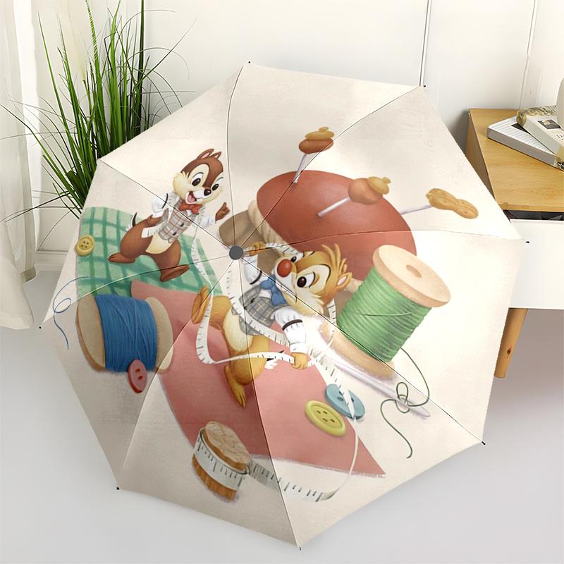 1pc Happy Chip and Dale Automatic Opening and Closing Umbrella - Small Umbrella Suitable for Various Occasions, Portable 3-Fold Small Umbrel
1pc Happy Chip and Dale Automatic Opening and Closing Umbrella - Small Umbrella Suitable for Various Occasions, Portable 3-Fold Small Umbrel