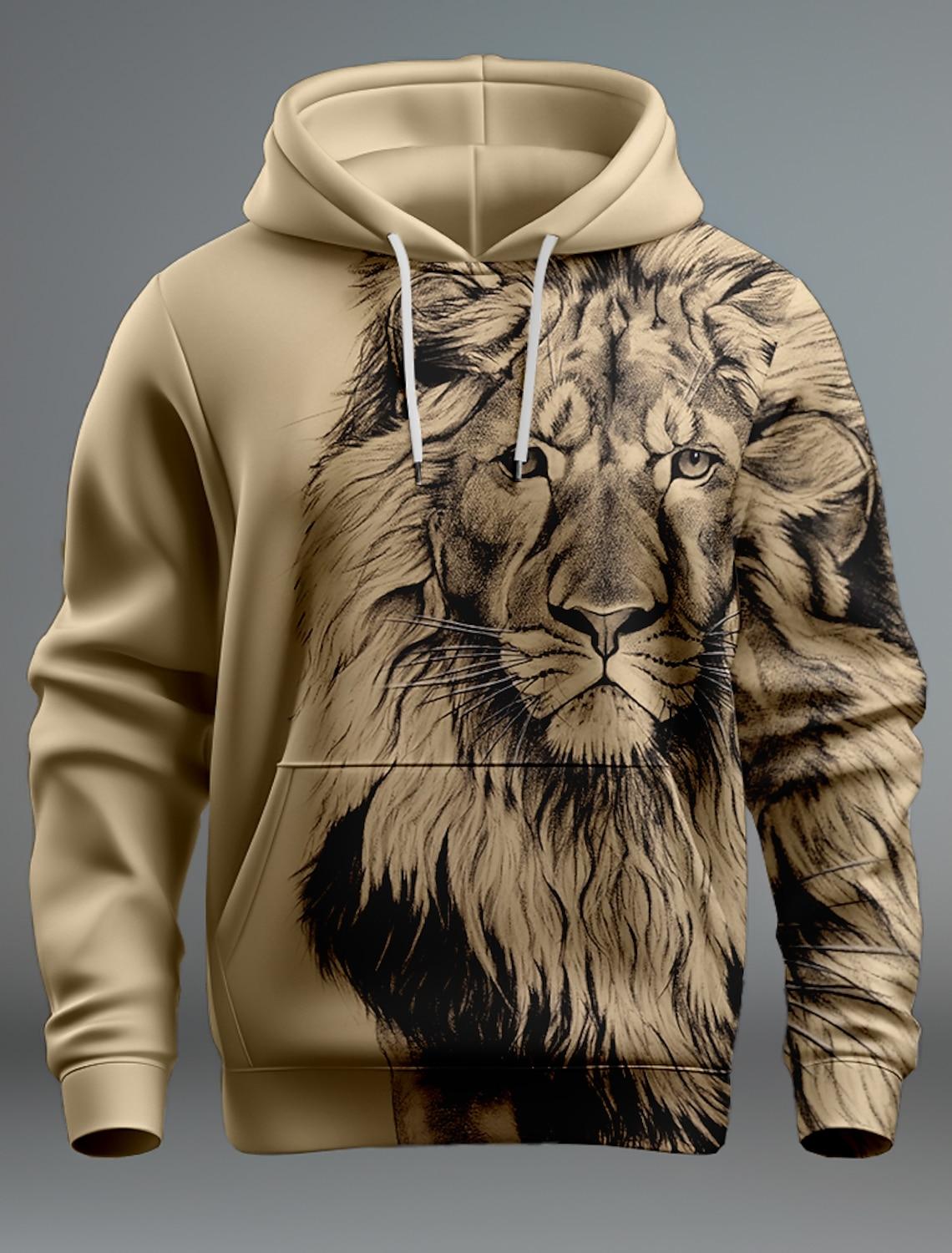 Мужская модная толстовка с капюшоном с 3D-принтом Lion, уличная толстовка с капюшоном с длинным рукавом, весна-осень, толстовка с капюшоном S
Мужская модная толстовка с капюшоном с 3D-принтом Lion, уличная толстовка с капюшоном с длинным рукавом, весна-осень, толстовка с капюшоном S