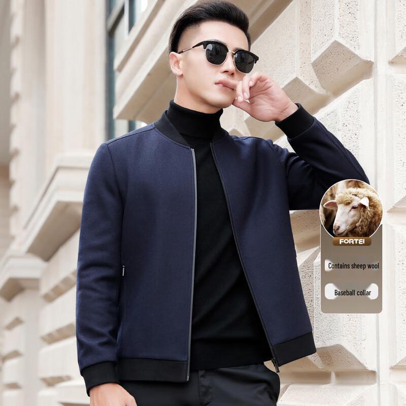 Men s Wool Blend Baseball Collar Jacket XL (52)
Men s Wool Blend Baseball Collar Jacket XL (52)