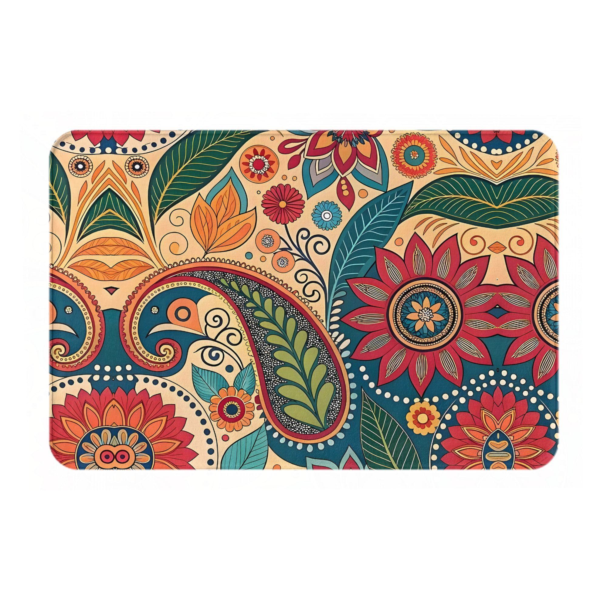 Stylish Mandala Flower Door Mat, Suitable for Machine Washing, Perfect for Bathrooms, Bedrooms, Living Rooms, And Entrances 40cm x 60cm
Stylish Mandala Flower Door Mat, Suitable for Machine Washing, Perfect for Bathrooms, Bedrooms, Living Rooms, And Entrances 40cm x 60cm