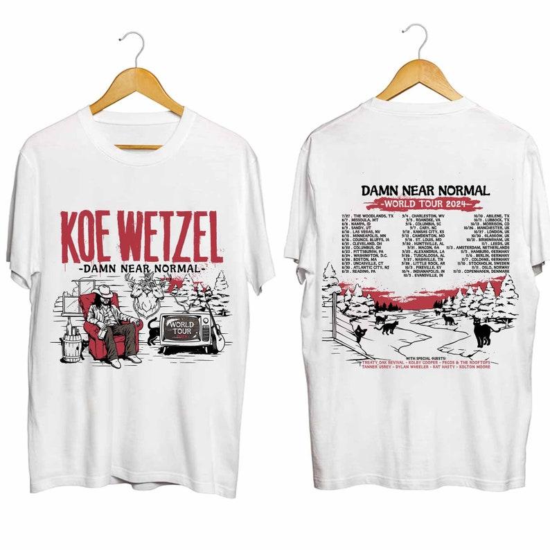 Футболка из плотного хлопка 300GSM Koe Wetzel - Damn Near Normal Рубашка World Tour Футболка фаната Koe Wetzel Концертная рубашка Koe Wetzel Чертовски нормальная рубашка Tour
Футболка из плотного хлопка 300GSM Koe Wetzel - Damn Near Normal Рубашка World Tour Футболка фаната Koe Wetzel Концертная рубашка Koe Wetzel Чертовски нормальная рубашка Tour