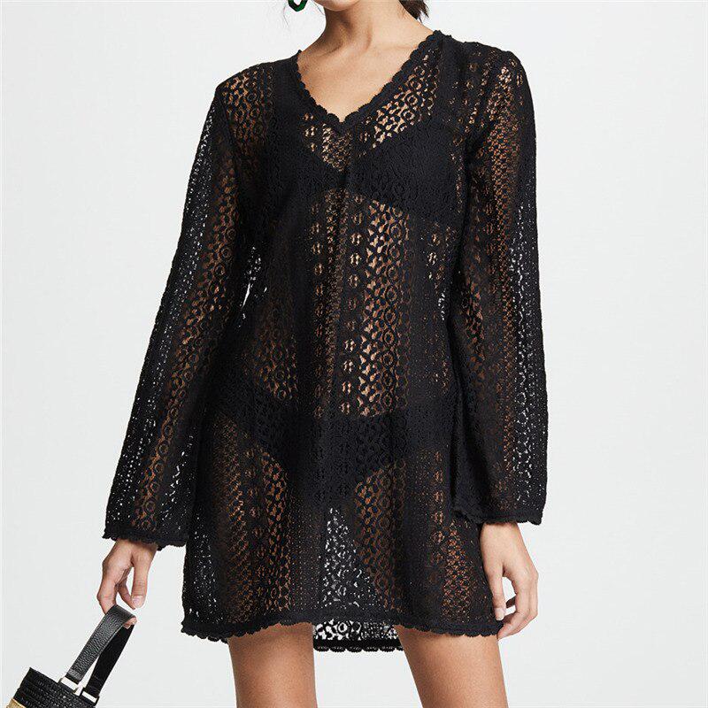 2024 кружевной пляжный купальник Robe de Plage, женский купальник-накидка Saida de Praia longa Q721 One Size чёрный
2024 кружевной пляжный купальник Robe de Plage, женский купальник-накидка Saida de Praia longa Q721 One Size чёрный