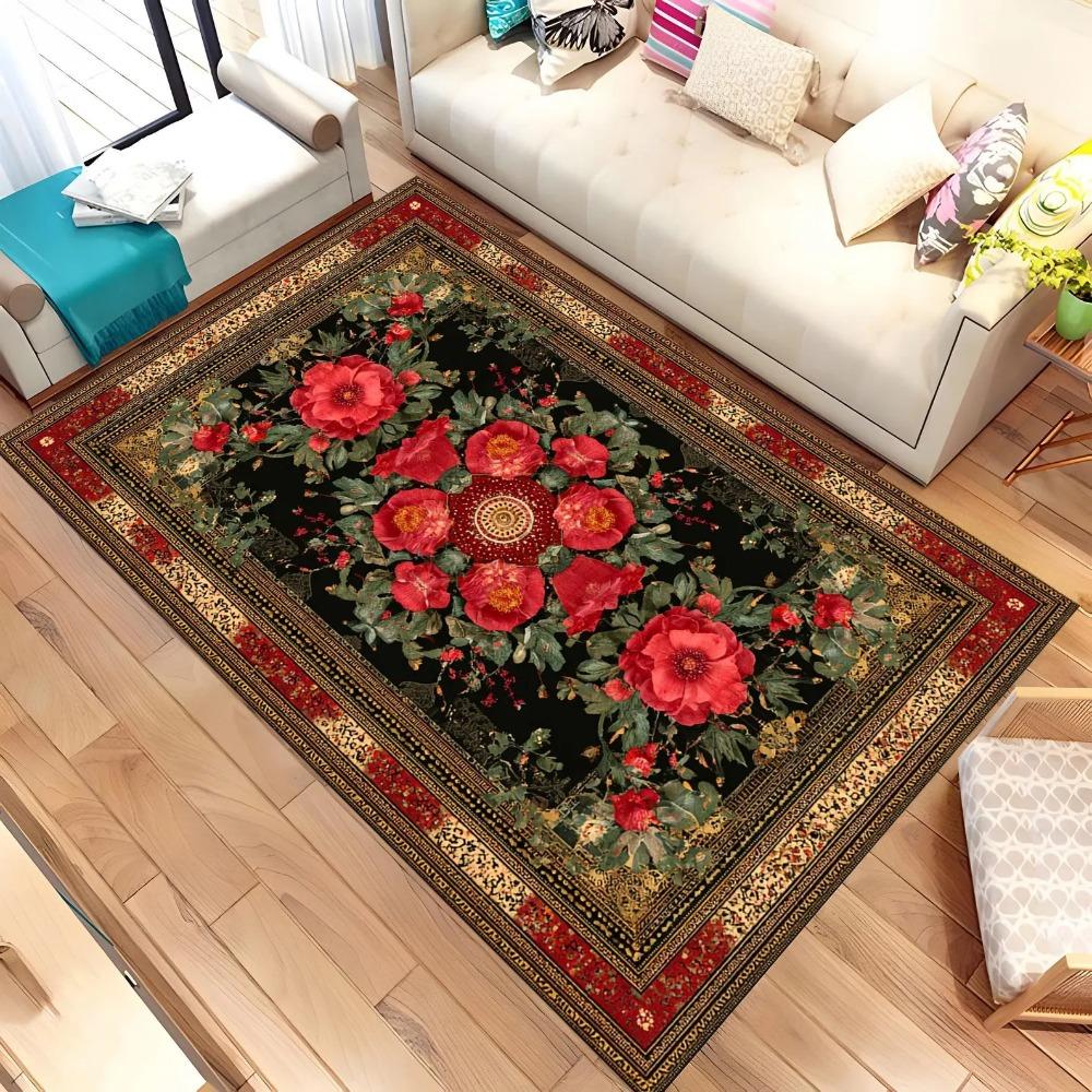 Gothic Flame Rose Decorative Carpet Non Slip Floor Mat Suitable for Gothic Atmosphere Home Rugs in Bathroom Bedroom Living Room 40cm x 60cm
Gothic Flame Rose Decorative Carpet Non Slip Floor Mat Suitable for Gothic Atmosphere Home Rugs in Bathroom Bedroom Living Room 40cm x 60cm