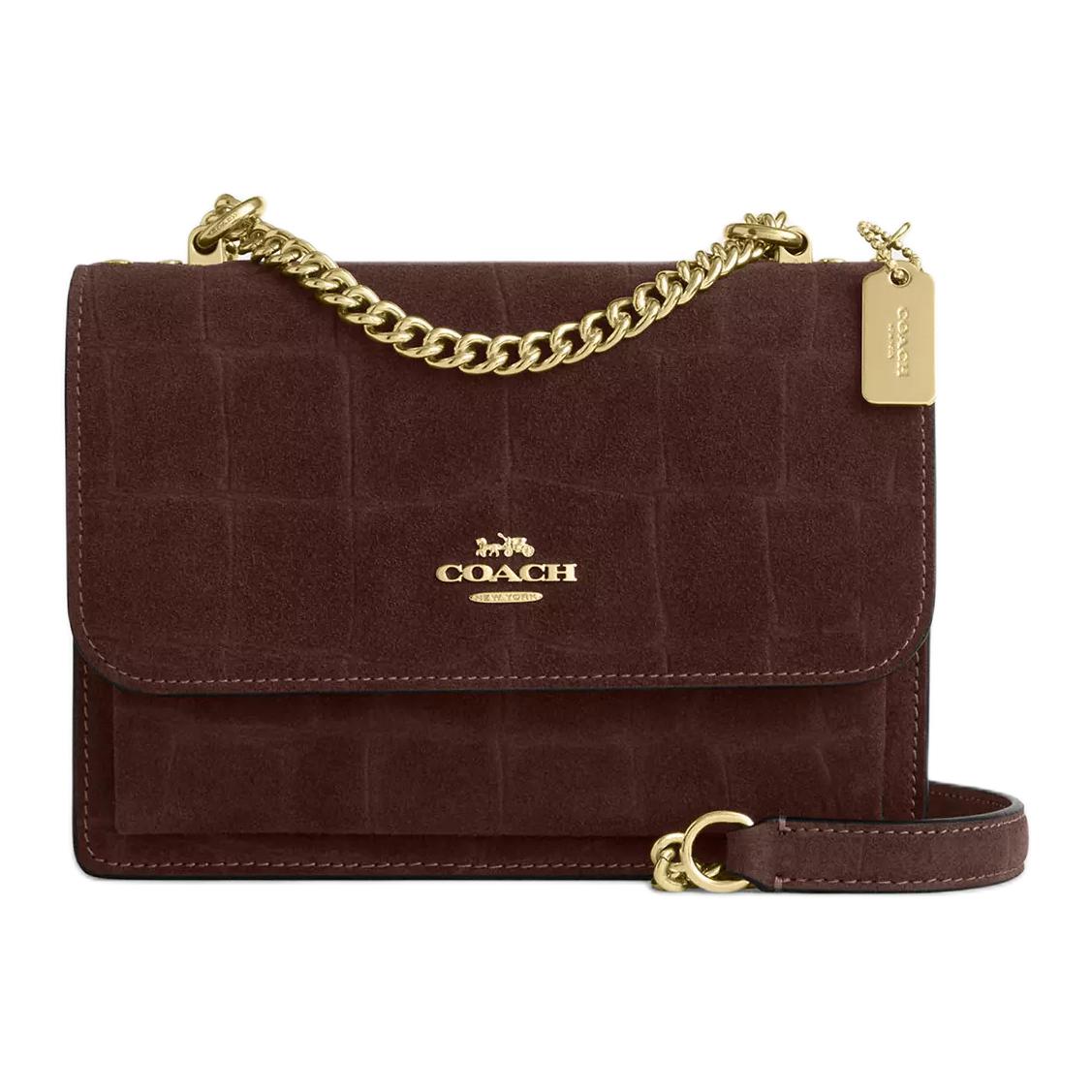 Coach Klare 17 Brand Logo Organizer Double Layer Design Multifunctional Pocket Crocodile Embossed Suede Leather Shoulder Bag Mini CCE09-IMMPL Basic Set (Bag+Dust Bag)
Coach Klare 17 Brand Logo Organizer Double Layer Design Multifunctional Pocket Crocodile Embossed Suede Leather Shoulder Bag Mini CCE09-IMMPL Basic Set (Bag+Dust Bag)