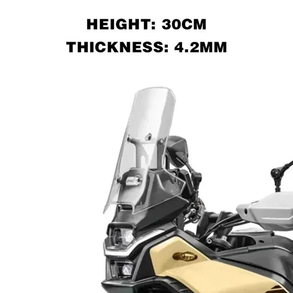 For CFMOTO 450MT MT450 Windscreen Front Windscreen Wind Deflectors 450MT Raised Windshield for cf moto 450MT Accessories 30 Transparent
For CFMOTO 450MT MT450 Windscreen Front Windscreen Wind Deflectors 450MT Raised Windshield for cf moto 450MT Accessories 30 Transparent