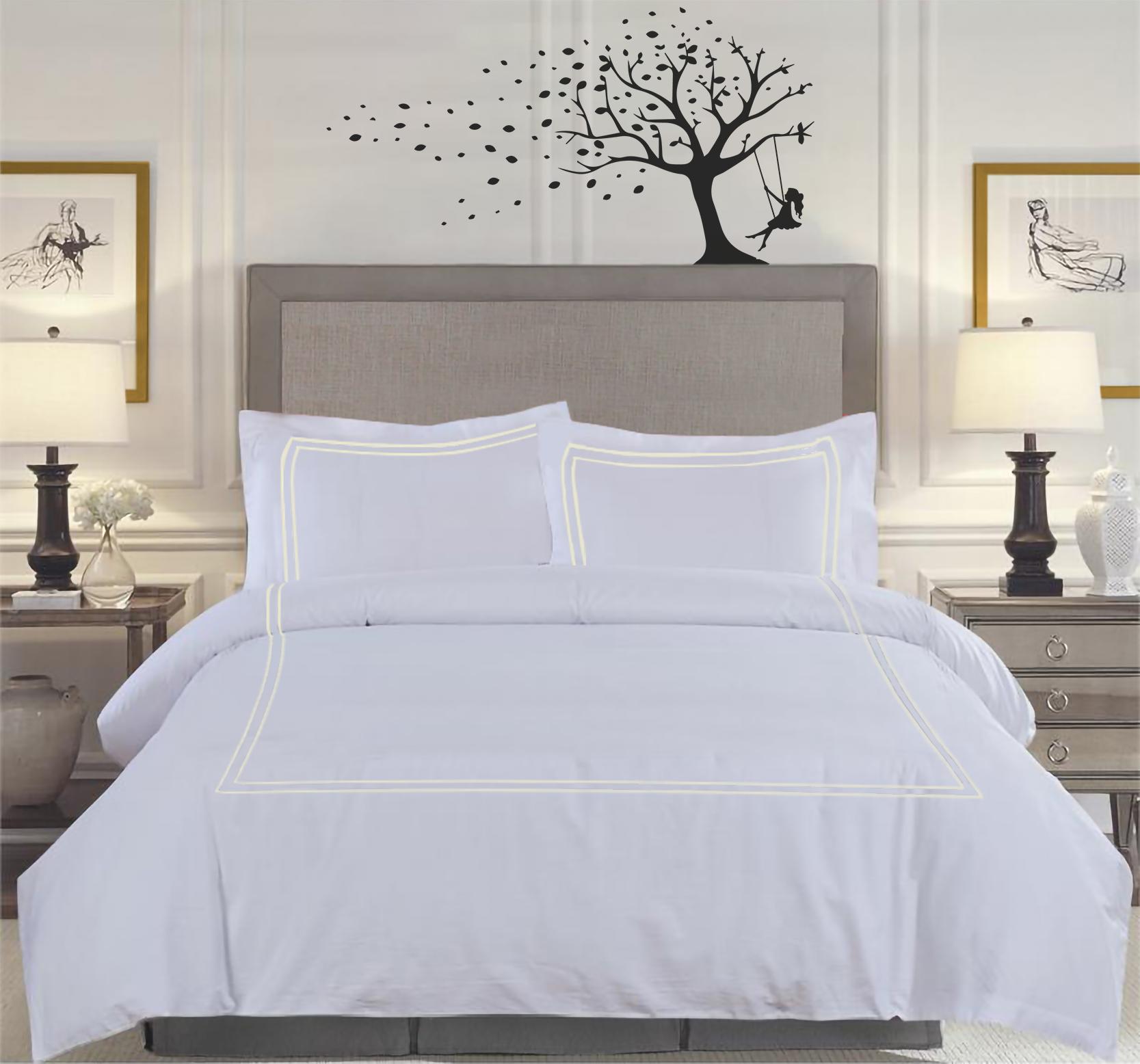 Дворядкова вишивка 3 предмети 600TC Набір підодіяльника (1 підодіяльник і 2 подушки) 100% єгипетська бавовна – різні розміри та кольори 140x200 CM + 50x75 CM голландська білого кольору
Дворядкова вишивка 3 предмети 600TC Набір підодіяльника (1 підодіяльник і 2 подушки) 100% єгипетська бавовна – різні розміри та кольори 140x200 CM + 50x75 CM голландська білого кольору