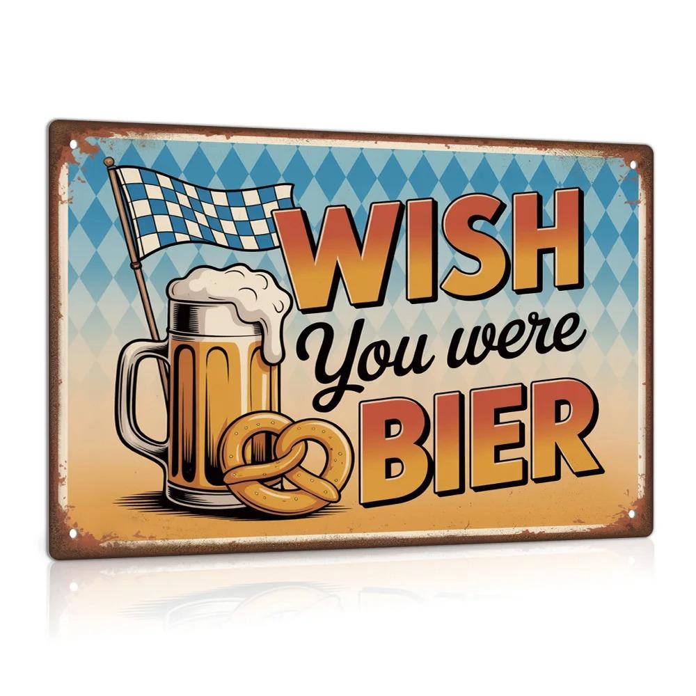 Putuo German Vintage Metal Tin Sign Wall Decor Wish You Were Bier Home Oktoberfest Party Gift 20x30cm(7.8x11.8inch)
Putuo German Vintage Metal Tin Sign Wall Decor Wish You Were Bier Home Oktoberfest Party Gift 20x30cm(7.8x11.8inch)