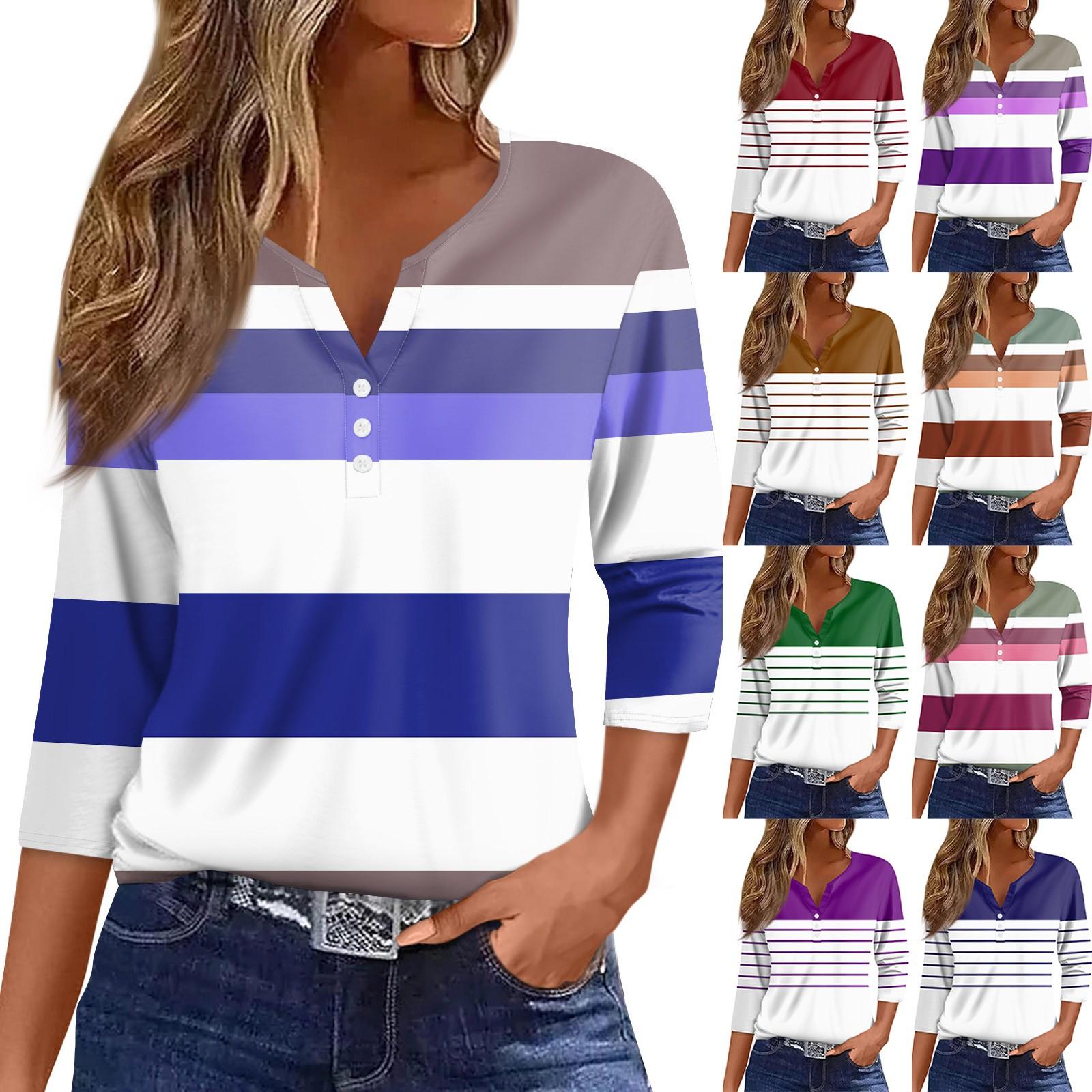 Women s T Shirt Print Button 3/4 Sleeve Raglan Sleeve Fashion Basic V Neck Regular Top L коричневый
Women s T Shirt Print Button 3/4 Sleeve Raglan Sleeve Fashion Basic V Neck Regular Top L коричневый