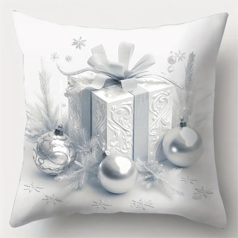 1pc White Christmas Cushion Cover Pine Print Washable Durable Cover 2025 New for Home Ornament Xmas New Year Christmas Decor 45x45cm
1pc White Christmas Cushion Cover Pine Print Washable Durable Cover 2025 New for Home Ornament Xmas New Year Christmas Decor 45x45cm